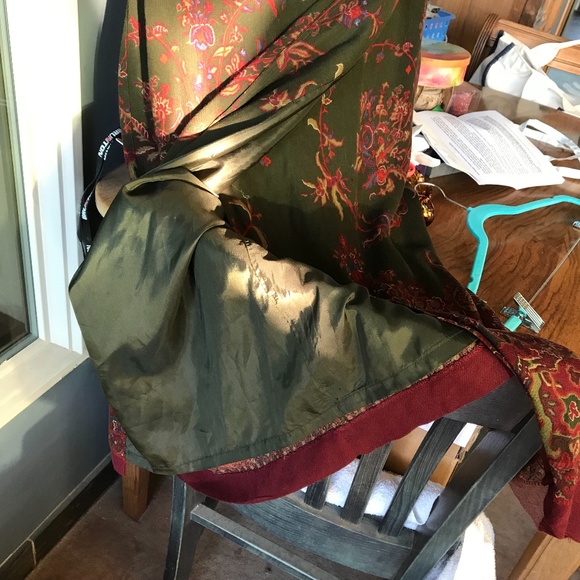 Lauren Ralph Lauren very long wrap skirt paisley, 14 - Picture 4 of 7